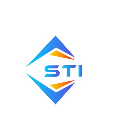 STI abstract technology logo design on white background. STI creative ...