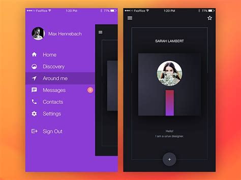 Menus And Buttons In Mobile Design – 45 Examples | Mobile interface, Mobile design, Design