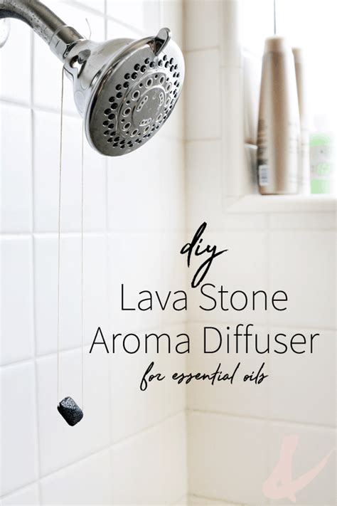 Homemade Lava Stone Aroma Diffuser for the Shower | Cupcakes and Cutlery