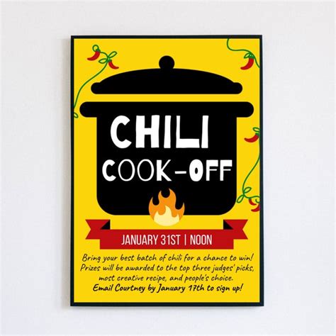 Chili Cook Off - Etsy