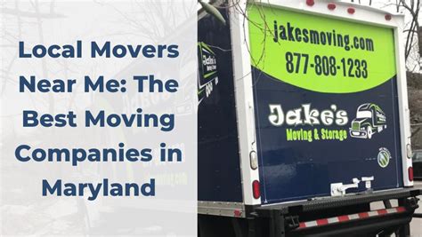 Local Movers Near Me: The Best Moving Companies in Maryland