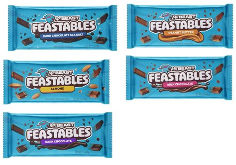 Feastables Beast Chocolate Bars - Assorted Flavors 5 Sri Lanka | Ubuy