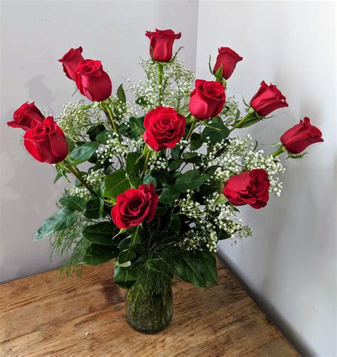 One Dozen Premium Long Stem Red Roses in Londonderry, NH | Harrington ...