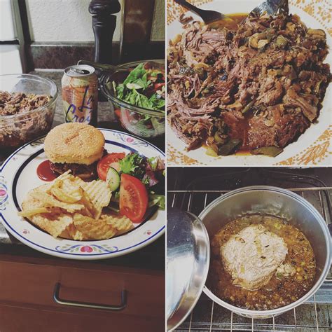 [Homemade] BBQ Pulled Chuck Roast Sandwiches AKA Sloppy Joes! : r/food