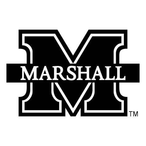 Marshall University Logo Black and White – Brands Logos