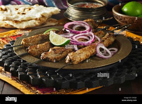 Seekh kebabs. North India Pakistan Food Stock Photo - Alamy