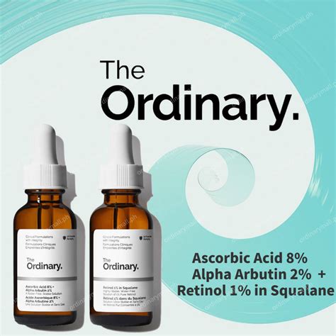 The Ordinary Vitamin C Brightening Serum Vitamin C Serum+ Retinol 1% Serum Set 30ML | Shopee ...