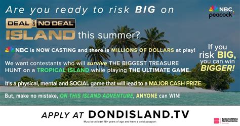 CASTING contestants for Deal or No Deal Island