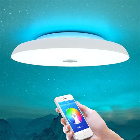 Modern LED ceiling Lights Dimmable 36W 48W 72W APP Remote control ...