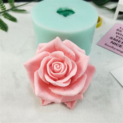 Craft Supplies & Tools NEW 3D Large Rose Silicone Mold 3D flower mold ...