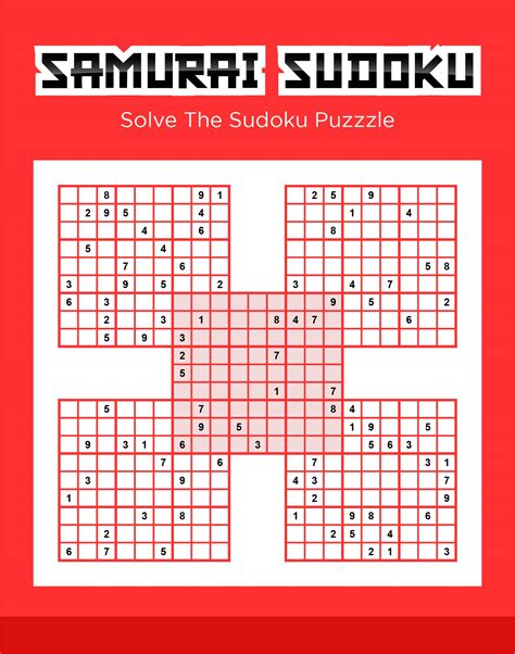 Samurai Sudoku Grid - 10 Free PDF Printables | Printablee