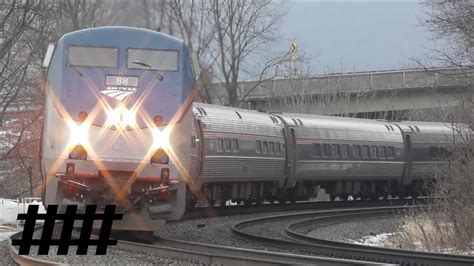 Amtrak Pennsylvanian Stops at Lewistown Station with Lots of Horns From ...