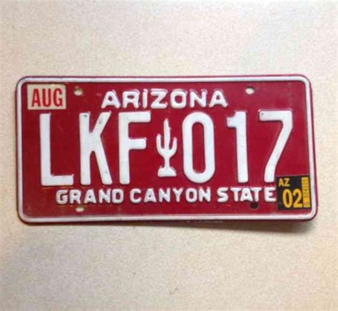 ARIZONA LICENSE PLATE