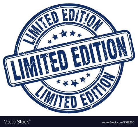 Limited edition stamp Royalty Free Vector Image