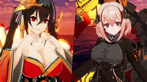 Azur Lane: Crosswave DLC characters Taihou and Roon gameplay - Gematsu