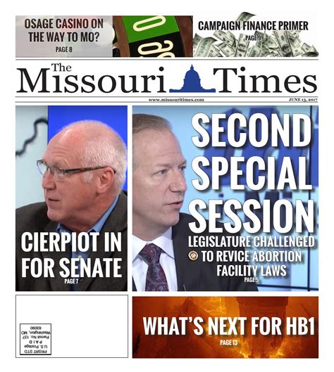 The Missouri Times - June 13, 2017 by Missouri Times - Issuu