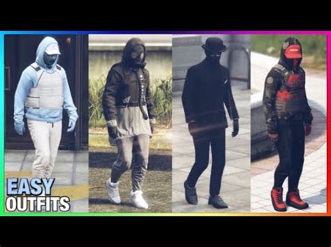 4 Easy Casual Male Semi Tryhard Outfits To Make (GTA Online) - YouTube