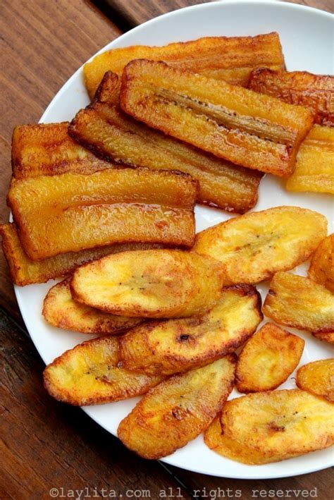 Fried ripe plantains - Platanos maduros fritos - Latin recipes