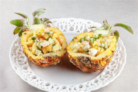 Baby pineapple shrimp salad - ohmydish.com