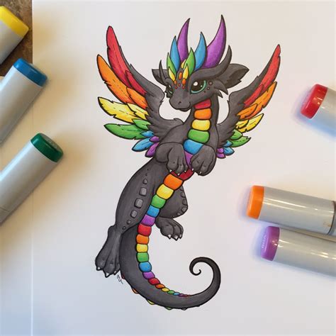 Dragon Coloring Pages Easy Cute Baby Dragon Drawings - Choose a convenient and simple way to ...