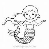 Mermaids Coloring Pages sketch template