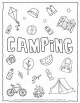 Camping  Coloring Page Planerium sketch template