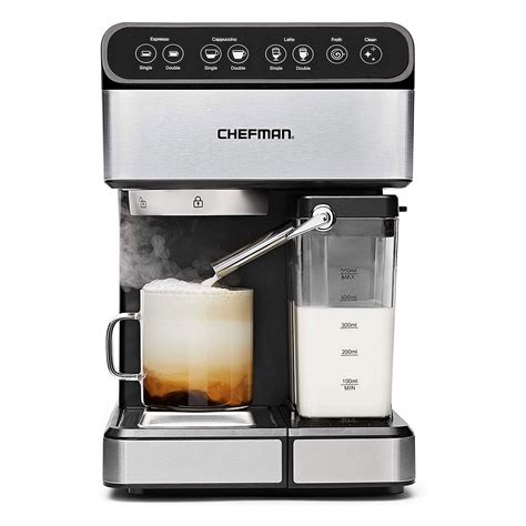 Chefman 6 in 1 Espresso Maker Coffee Machine w/ Milk Frother & 15 Bar Pump | Walmart Canada