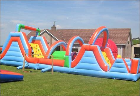 Secondhand Bouncy Castles | Obstacle Courses | 50 Ft Inflatable Obstacle Course - Armagh