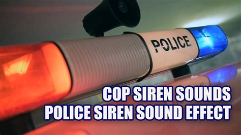 1-Hour Cop Siren Sound Effect 🚓 Police Car Sounds - YouTube