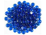 Sapphire Blue Round 1.27 CM 10 LBS Crystal Reflective Fireglass - Traditional - Fire Pit ...