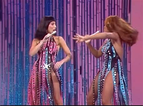 A video of Tina Turner and Cher dancing on stage circulates online