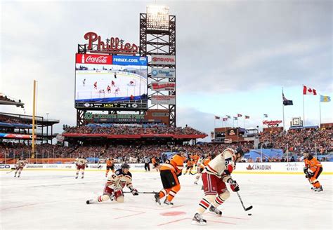 The 2012 Winter Classic featured the Philadelphia Flyers and the New ...