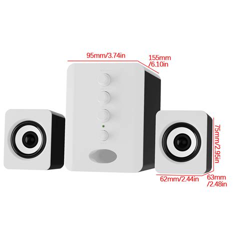 yilyih Computer Speakers for Desktop with Subwoofer Computer Desktop ...