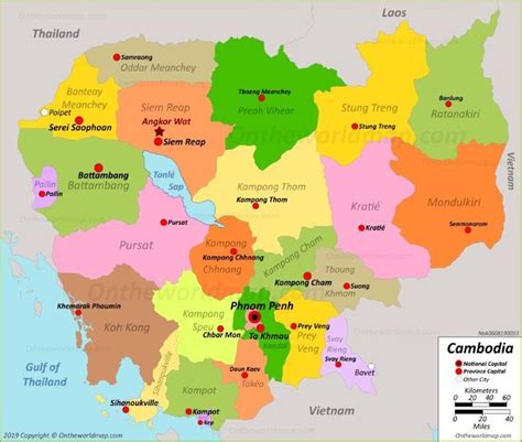 Map of Cambodia in 2024 | Cambodia map, Cambodia, Map