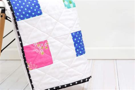 Simple Charm Pack Baby Quilt Pattern - Free Four Square Quilt Pattern