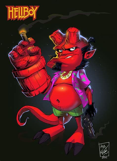 #hellboy #comic_art #characters #cartoons #baby_hellboy | Chibi, Baby ...