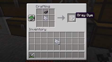 How To Make Gray Dye: Minecraft Recipe