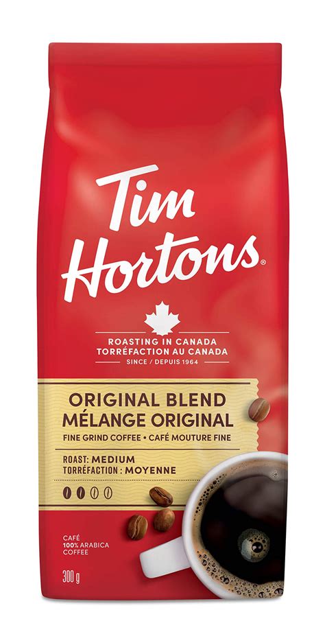 Buy Tim HortonsOriginal Coffee, Fine Grind Bag, Medium Roast, 300g ...