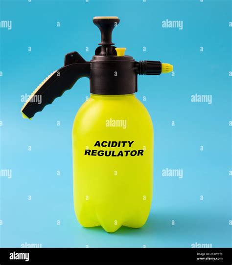 Acidity regulator in a plastic spray, conceptual image Stock Photo - Alamy