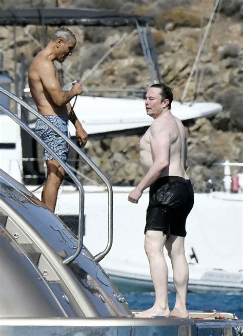 Shirtless Elon Musk in Mykonos Greece on Yacht | Elon Musk Shirtless in ...