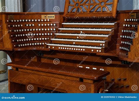 Pipe Organ Keyboards in the Church Stock Photo - Image of sacred ...