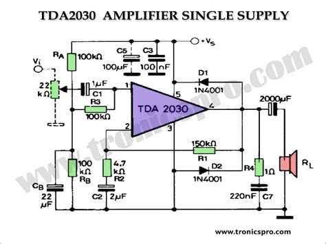 TDA2030 Datasheet Audio Amplifier Circuits Pinout, 47% OFF