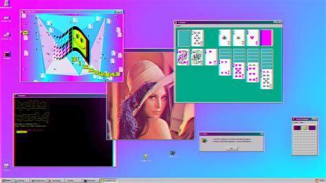 Retro Computers Retro Style Retro Games Gradient Windows 98 Windows 95 Abstract Vaporwave ...