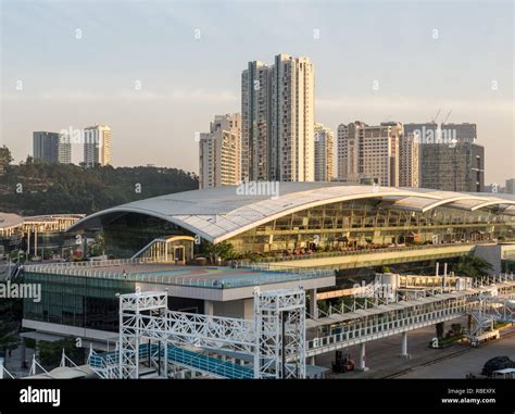 Approaching Port of Xiamen terminal from ocean Stock Photo - Alamy