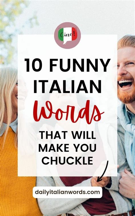 two people laughing with the words 10 funny italian words that will ...