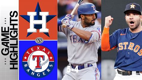 Astros vs. Rangers ALCS TODAY Game Highlights (10/18/23) | MLB ...