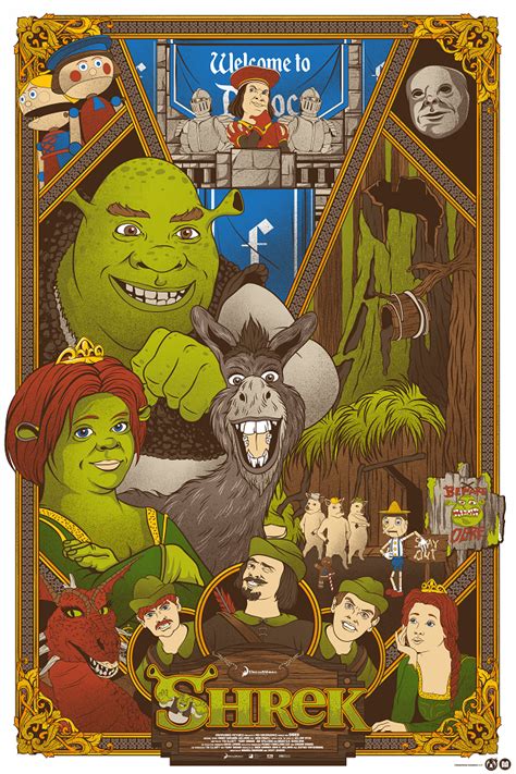 Shrek (2001) [618 x 927] | โปสเตอร์ภาพ, โปสเตอร์, หอศิลป์