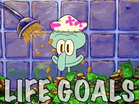 Squidward Goals GIF - Squidward Goals Rich - Discover & Share GIFs