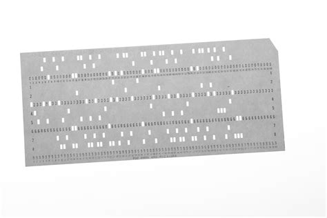 Reading a Punched Card — ICL CES - Computer Education in Schools