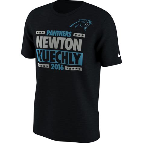 Men's Carolina Panthers Cam Newton & Luke Kuechly Nike Black Election T ...